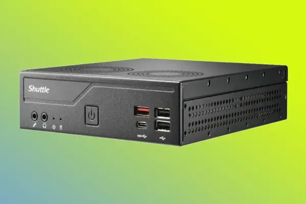 Shuttle XPC slim DH810 – Barebone mini-PC semi-rugged Arrow Lake-S hỗ trợ CPU Intel Core Ultra 200 65W